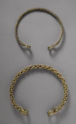 Halsringe (Torcs) fra Ulceby, Lincolnshire, 1. århundrede f.Kr. (electrum)